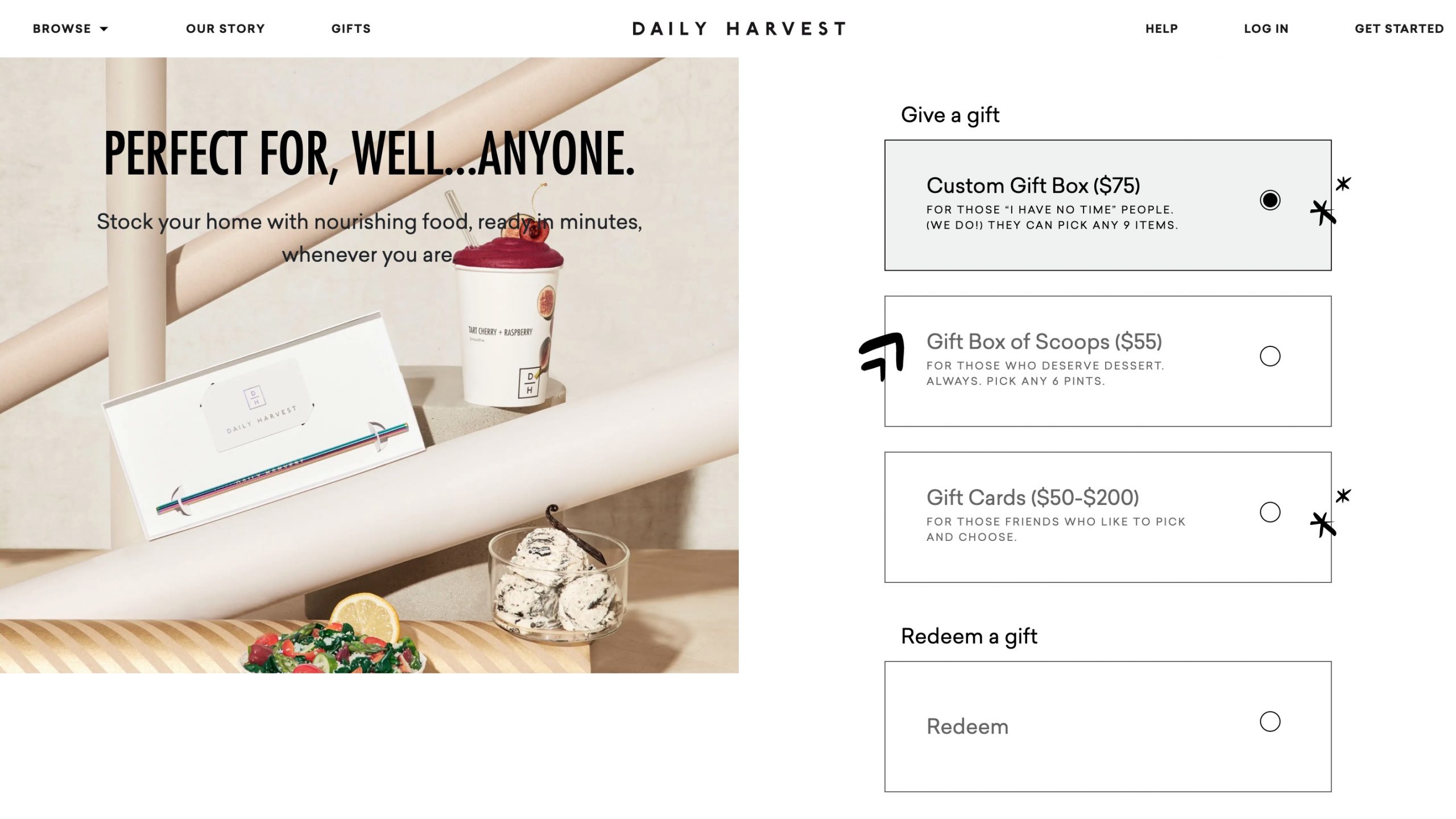 Daily Harvest gift cards
