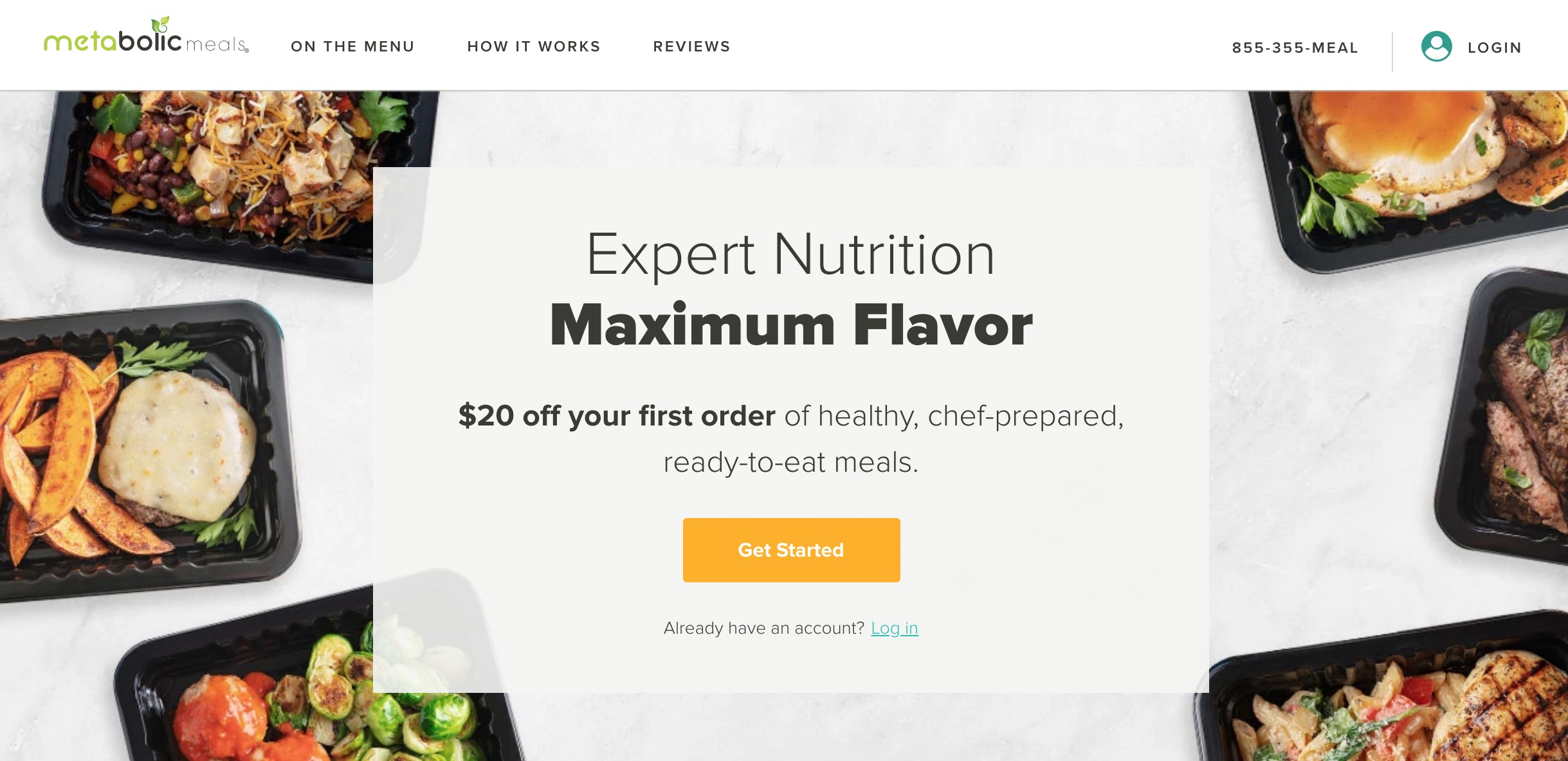 Metabolic Meals main page